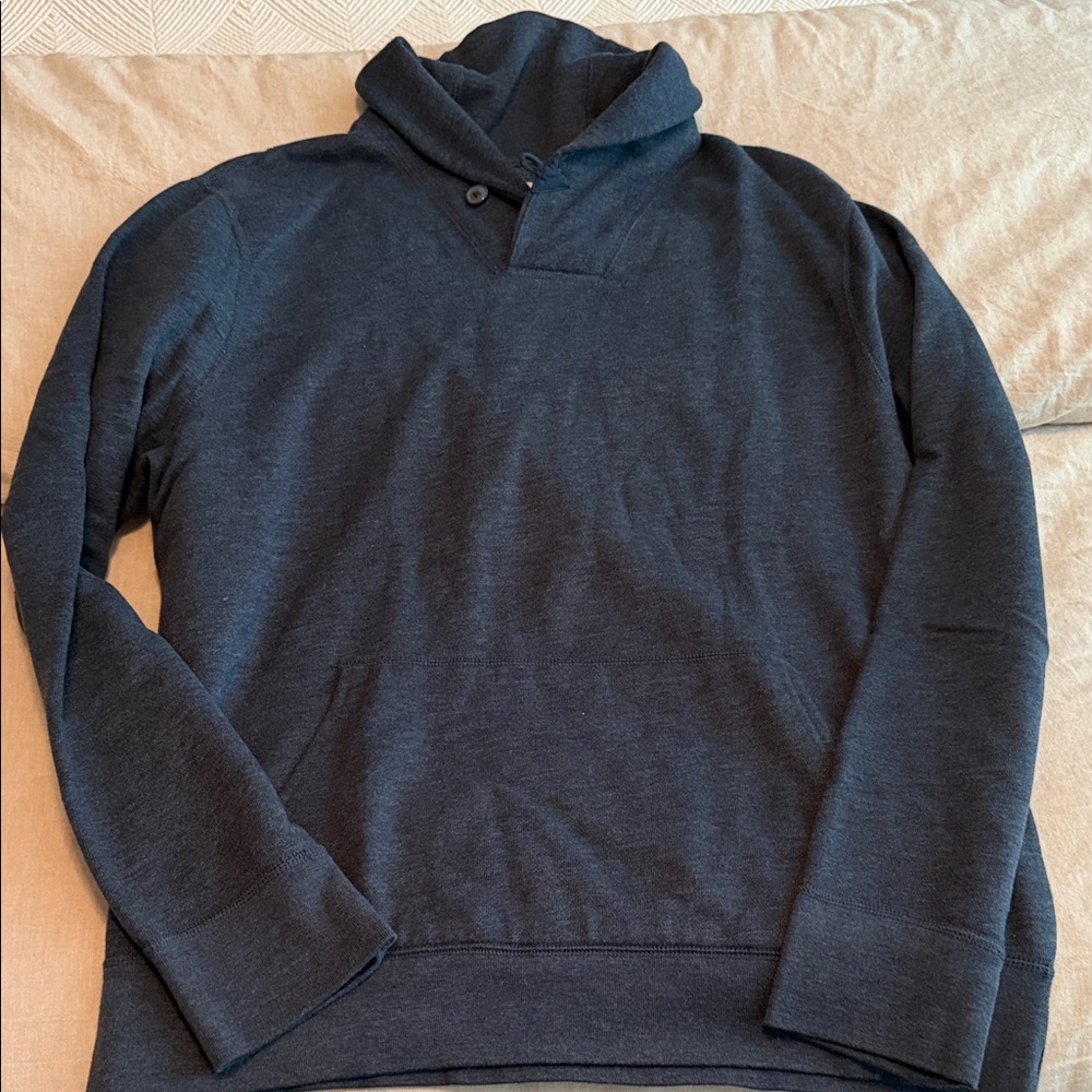 J.Crew Charcoal Cotton Fleece Hoodie